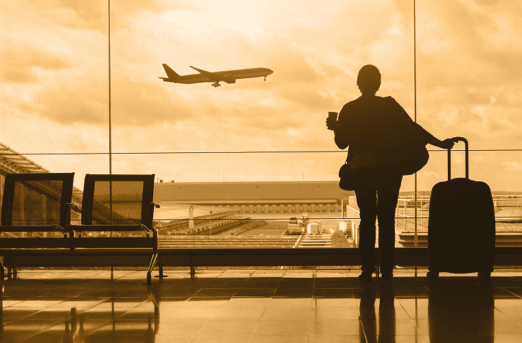 man at airport