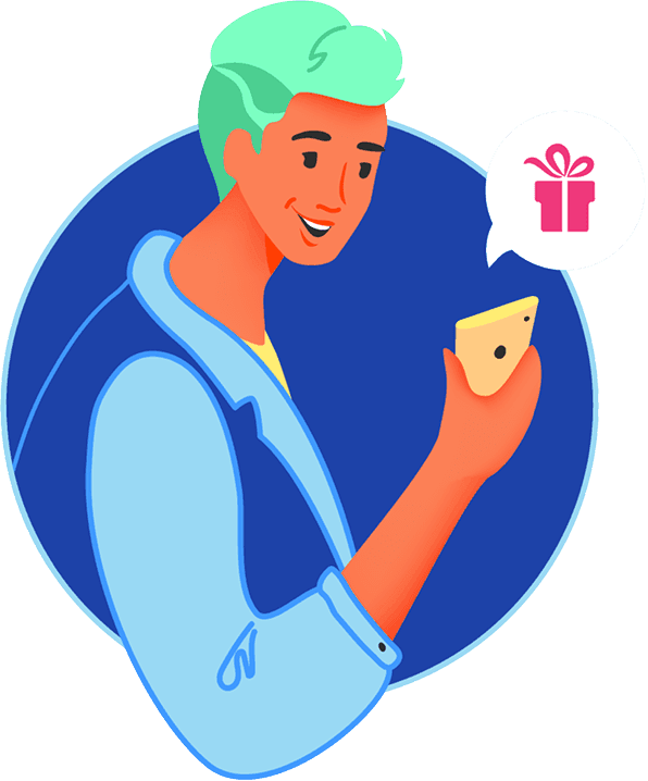 man holding phone
